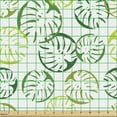 thumbnail image 2 of Ambesonne Botanical Fabric by the Yard Upholstery, Minimalist Monstera Art, 3 Yards, Fern Green Yellow Green, 2 of 5