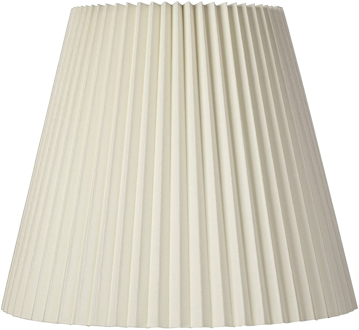 Spider Brentwood LUCY STORE Ivory Pleated Lamp Shade Traditional Unlined with Harp 10x17x14.75 
