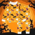 thumbnail image 2 of shoper Halloween Kids Pajama Set Long Sleeve Crewneck Tops Pants 2 Pieces Pjs Set Soft Sleepwear for Boys and Girls 2-8 Years, 2 of 4
