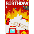 thumbnail image 4 of Firefighter Themed Happy Birthday Banner Background Decorations for Birthday Party Photography Props Backdrop Party Supplies Kids Celebration Decor, 4 of 8