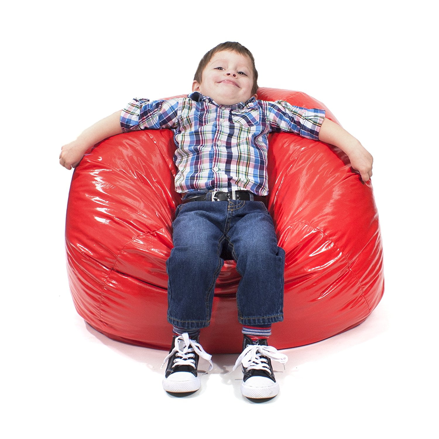Gold Medal Bean Bags 30010509804 Medium Wet Look Vinyl Beanbag, Tween