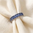 thumbnail image 4 of Pompeii 2.50Ct Blue Sapphire Wedding Anniversary Ring Stackable 14k White Gold Band (,), 4 of 6