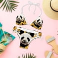 thumbnail image 6 of Panda Sunflower Bikini Set with Detachable Sponge & Adjustable Strap, Two-Pack, Ideal for Beach & Pool, Swimsuit Swimsuits Bikini, 6 of 6