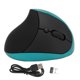 thumbnail image 1 of 2.4GHz Wireless Vertical Ergonomic Mouse, 3 Adjustable DPI, Rechargeable, for Laptop, PC and Tablet, Blue, 1 of 4