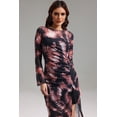 thumbnail image 2 of Vestido midi estampado Lalida con aberturas para mujer, 2 of 3