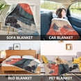 thumbnail image 2 of Yayeee Throw Blanket for Couch Soft Warm 60" x 80" Sofa Chair Bed Decoration, Mountains at Dawn, 2 of 7
