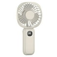 thumbnail image 5 of Newxiaaa Mini Handheld Fan Battery Operated Silent Fan For Bedroom Small Fan For Office Usb Automatic Shaking Head Electric Fan Gifts for Women Men Kids Gift (white), 5 of 6