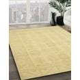 thumbnail image 3 of Ahgly Company Machine Washable Indoor Square Abstract Chrome Gold Yellow Area Rugs, 6' Square, 3 of 7