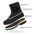 thumbnail image 4 of NORTIV 8 Men's Snow Boots Insulated Waterproof Rugged Duty Outdoor Winter Boots, 4 of 5