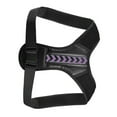 thumbnail image 4 of Corrector de postura Cinturón de apoyo para enderezamiento de espalda Cinturón elástico cómodo para hombres Mujeres Negro Púrpura L, 4 of 10