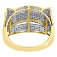 thumbnail image 4 of 10K Yellow Gold Mens Diamond Round Cut Square Top Fashion Pinky Ring 0.52 Ct., 4 of 5