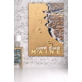 thumbnail image 3 of York Beach, Maine, Footprints in Sand (36x54 Giclee Gallery Art Print, Vivid Textured Wall Decor), 3 of 3