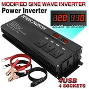 LVYUAN 5000 Watts Peak Power Inverter Car Converter DC 12V to AC 110V 4USB 4AC