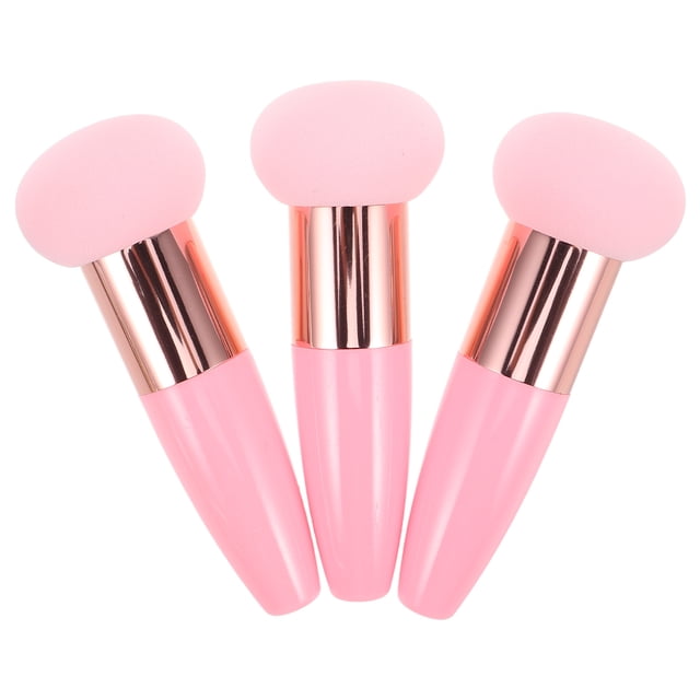 ColoMX 3 UNIDS Seta Maquillaje Esponja Polvo Aplicador Esponja Cosmética Base Maquillaje Rubor Polvo Esponja Herramienta de Maquillaje Esponja Aplicador de Maquillaje