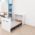 thumbnail image 3 of Slsy Lit Escamotable avec Matelas, Lit Convertible 2 en 1, Lit d'Appoint Pliant Gain de Place pour Chambre, Salon, Bureau, 75 Pouces x 29 Pouces, 3 of 10