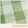 thumbnail image 3 of Green and White Gingham Tablecloth, Spring Plaid Waterproof Table Cover for Easter, Indoor Dining, Kitchen Table, Garden Picnic, Washable Rectangle Tablecloth for Home Use, W60 x L84 in, 3 of 8