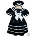 thumbnail image 2 of New Baby Girl Toddler Formal Sailor Party Dress Outfits S,M,L,XL,2T,3T, Navy, 2 of 5