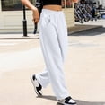 thumbnail image 4 of Women's Workwear Sweatpants Casual Loose Fleece High Waist Jogger Pants Ladies Sweatpants Casual Pants Yoga Pants Homewear, 4 of 4