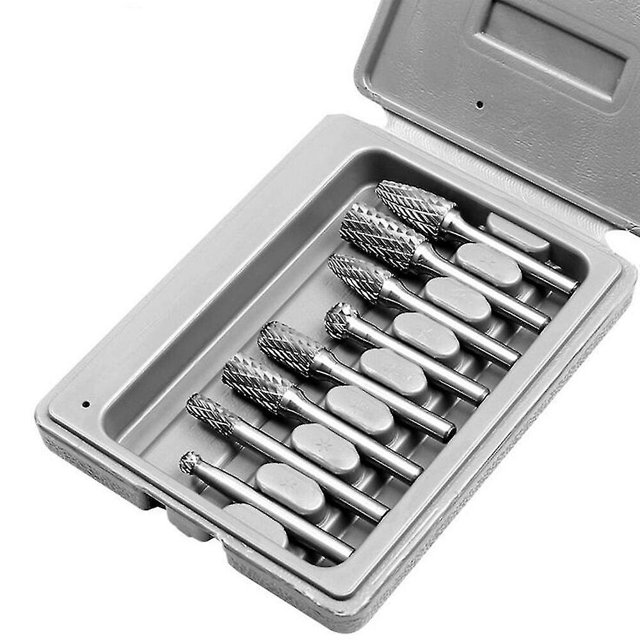 Lima rotativa de acero de carburo de alta electricidad, 6mm-12mm, para pulido de madera y Metal (paquete de 8) Hy
