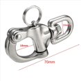 thumbnail image 3 of 2X Stainless Steel Swivel Shackle Quick Release Boat Anchor Chain Eye Shackle Swivel Snap Hook for Marine Architectural, 3 of 7