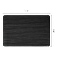 thumbnail image 6 of Placemats Set of 6 Leather Placemats for Kitchen Dining Table Decor Table Placemats Imitation Weaving Table Mat Black 17.7*11.8inch, 6 of 6