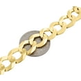 thumbnail image 4 of Real 10K Yellow Gold Chiseled 13MM Curb Cuban Link Style Chain Necklace 26", 4 of 5