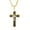 24 inch C-black, variant on Men's Cross Necklace 316L Stainless Steel Large Heavy Cross Pendant for Men Polished Jewelry Rolo Chain with 22'' 24'' 26''