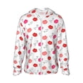 thumbnail image 2 of Lsque Red Lips 1 UPF 50+ Lightweight Sun Protection Men's Women's Long Sleeve Shirt, Hoodie Performance -X-Large, 2 of 9