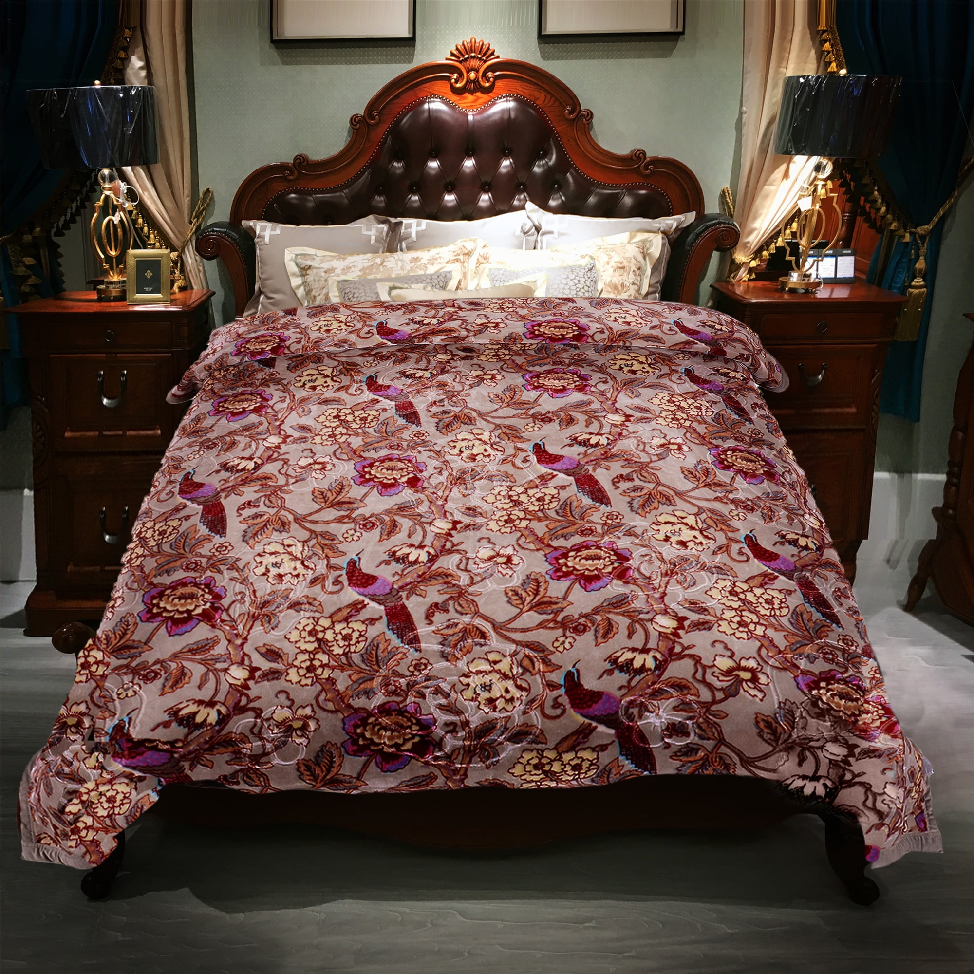Super Cozy Plush Mink Blanket 2 Ply Crystal Velvet Warm ...