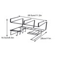 thumbnail image 4 of CAROOTU Under Shelf Basket Pot Lid Storage Rack with Hooks Multipurpose Under Cabinet Organizer Kitchen Supply Black, 4 of 6