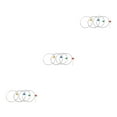 thumbnail image 4 of Ruiboury 4 Pieces Strings Set Musical Accessories Better-Resonance Replacement Part Professional Supple Guitar String Beginners White U12 3Set, 4 of 6