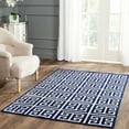thumbnail image 3 of Safavieh Dhurries Navy/Ivory Area Rug, 3 of 4