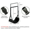 thumbnail image 7 of Airplane Foot Rest Hammock for Flight, Adjustable Foot Rest Under Desk, Portable Wide Foot Support for Long Trips & Office, Travel Essentials, Best Airplane Gadgets & Travel Gifts (2 PC), 7 of 7