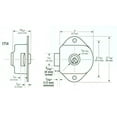 thumbnail image 5 of Master Lock Built In Locker Lock,Steel  1714, 5 of 5