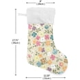 thumbnail image 2 of SKYSONIC Wildflower Christmas Stocking Personalized Large Candy Stocking Hanging Gift Xmas Stockings Decoration for Family Holiday Party Ornaments Decor Fireplace, 2 of 7