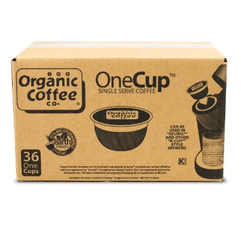 The Organic Coffee Co. OneCup, Gorilla Decaf, 36 Single Serve Coffees