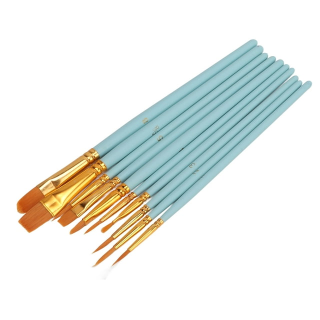Oil Paint Set, Precise Control Comfortable Grip Strong Painting Brush Easy Clean Portable For Gouache For Propylene For Oil Painting Light Green,Pale Powder,Light Blue
