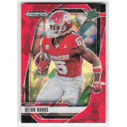 2025 Panini Prizm Draft Picks Prizms Red Ice #163 Deion Burks Oklahoma Sooners Football Card