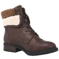 thumbnail image 3 of GLOBALWIN Women's lace Up Boots for Women with Low Heel 9M Brown, 3 of 7