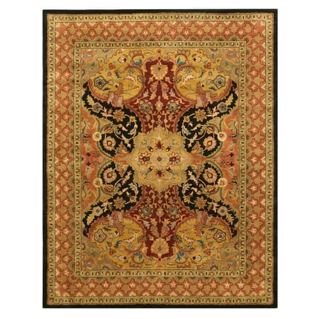 Hand-tufted Wool Black Transitional Oriental Polonaise (Best Way To Clean Wool Oriental Rugs)
