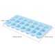 thumbnail image 2 of GOOHOCHY 21 Grid Hecho a mano Cubo de hielo Molde DIY Molde de silicona de bandeja de cubo de hielo con tapa, 2 of 5