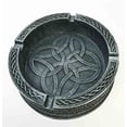 thumbnail image 3 of Decorative Exquisite Round Celtic Tribal Knotwork Cigaretter Ashtray Resin Figurine For Cigar Lovers Gift For Smokers Or As Multipurpose Container Coins Keys Holder, 3 of 4