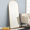 thumbnail image 3 of NeuType Miroir sur Pied Doré avec Support Grand Miroir Pleine Longueur Miroir Mural Moderne 65 Pouces x 22 Pouces, 3 of 8