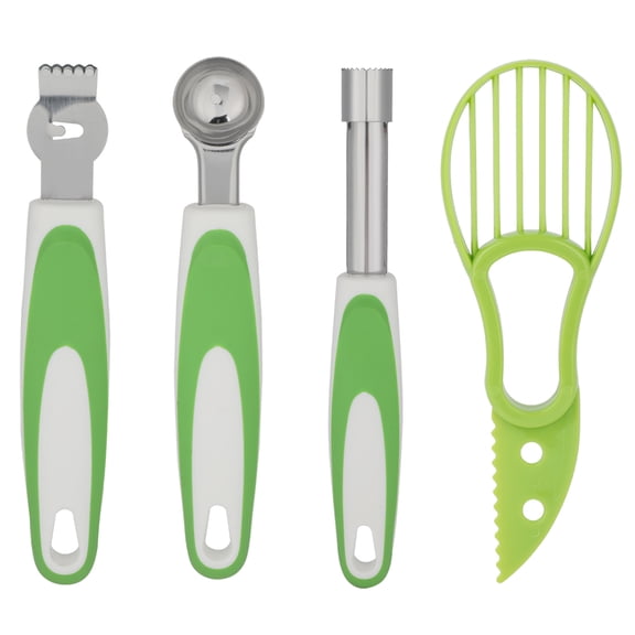4-Piece Fruit Tool Set, Avocado Slicer & Corer with Lemon Zester