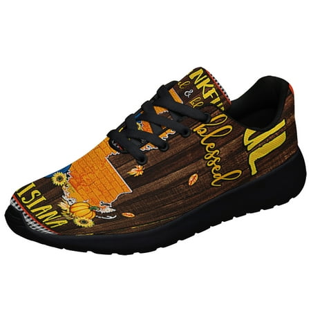 

Louisiana Fall Thankful Grateful and Blessed Shoes Sneakers Black Size 13