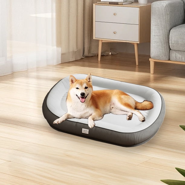 Cama de invierno para perros | Caseta gruesa para perros pequeños | Base impermeable y antideslizante | Funda extraíble y lavable | 45 x 35 x 5 cm