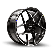 Kalon Falcon 201 20x8.5  38 Gloss Black Machined Face Wheel 5x112 5x120 (QTY 1)