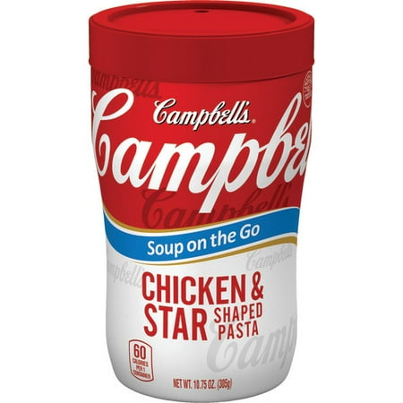 Campbell's Soup on the Go Chicken & Star Shaped Pasta Soup, 10.75 oz.
