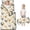 Rooster and Flower White Pattern, variant on Rooster and Chick Brown Pattern Teens Toddler Nap Mat with Pillow, Sleeping Mat Bag for Preschool Daycare 59"x22"