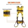 thumbnail image 5 of KFFKFF Safety Harness with Padding Full Body Harness & Quick Connect Buckles (S), 5 of 9